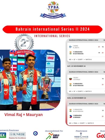 Yadav Pro Badminton Academy - Professional Badminton Coaching Programs International Victories photo 5