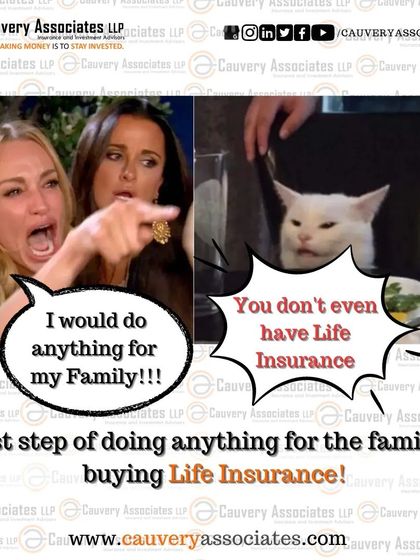 The first step to doing anything for your family is ensuring their financial security. This popular meme format makes a serious point: if you truly want to protect your family, buying life insurance is a fundamental step.