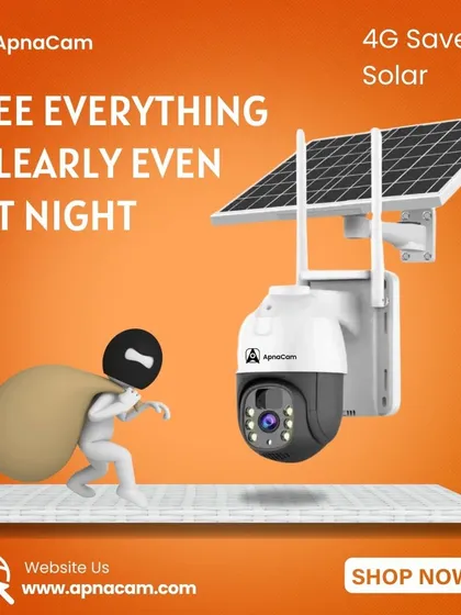 This 4G Saver Solar camera ensures you can see everything clearly, even at night. It's designed to catch intruders, running on solar power so your security never goes down.