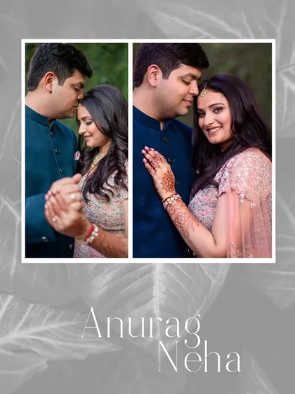 A close-up, intimate portrait of an engaged couple, capturing their affection and happiness.