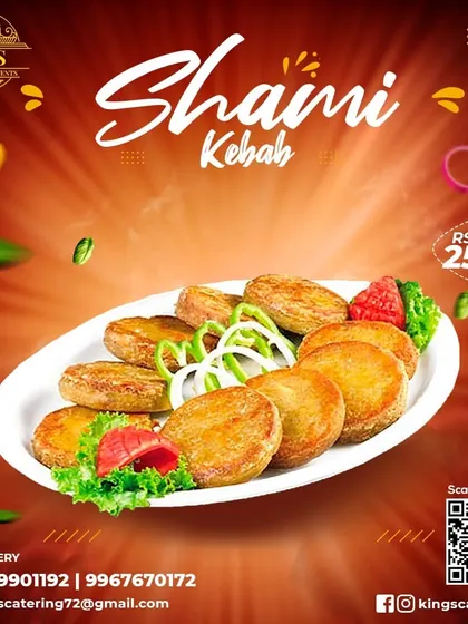My Chicken Shami Kebab is a delicious delight and a steal at just 25 rupees. It's the perfect blend of spices and tender chicken.