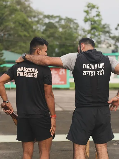 It is our greatest honour to work with the Indian Army's Para Special Forces. This picture captures a moment of brotherhood and shared respect. If our training meets the standards of these elite warriors, we are confident it can build real-world strength for anyone.
