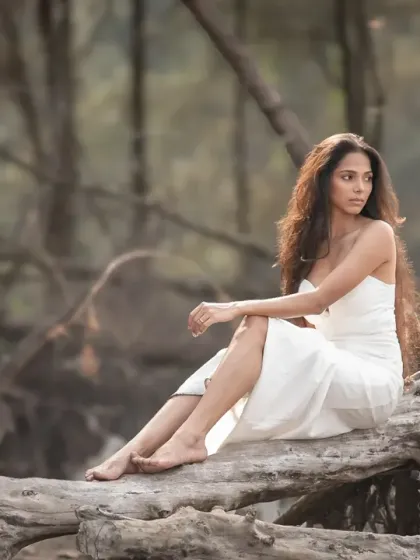 Another beautiful shot from the forest editorial series. This portrait captures a sense of connection with nature and a quiet, inner strength.