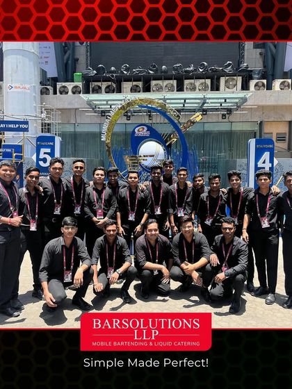 Our team at Wankhede Stadium for the IPL. We served 1,400 fans across 60 corporate boxes, ensuring a smooth flow of refreshments throughout the match.