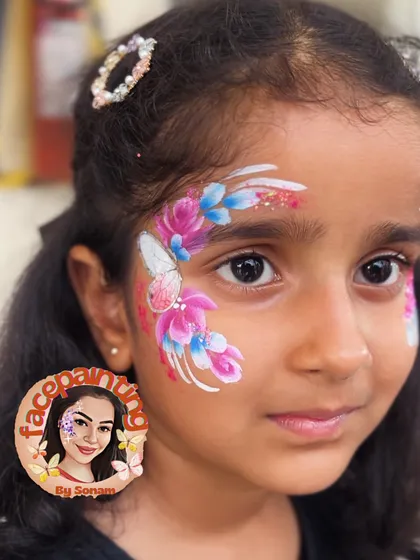 This butterfly design uses beautiful blending techniques to create a soft, watercolor effect with the flowers.