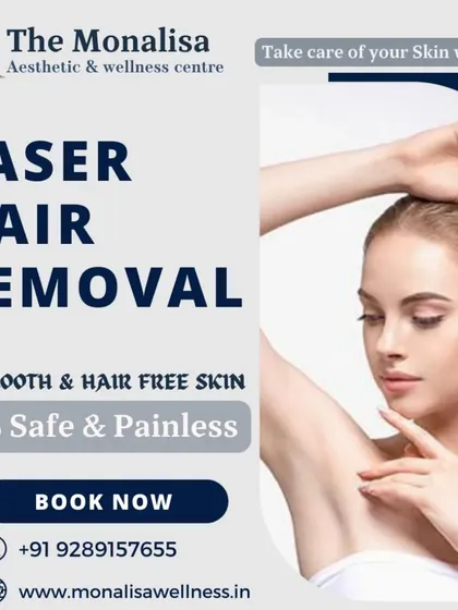 Our laser hair removal treatment for underarms is 100% safe and painless. It's a fast and effective way to get smooth, hair-free skin in an area where ingrown hairs and irritation are a common concern.
