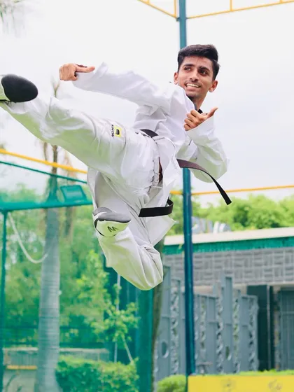 This is what peak performance looks like. I teach my students to aim high, push their limits, and fly without wings. This is the result of discipline, power, and relentless practice.