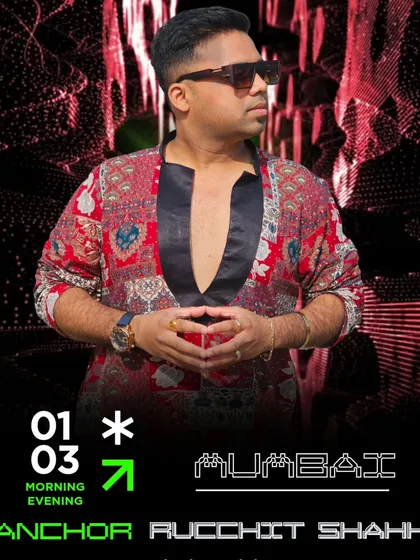 A poster for a double-header day in Mumbai. My commitment to my craft means I'm always ready for the next show.