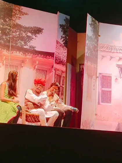 A scene from the wonderful family drama "AAVJE," for which I was the host and playback singer.