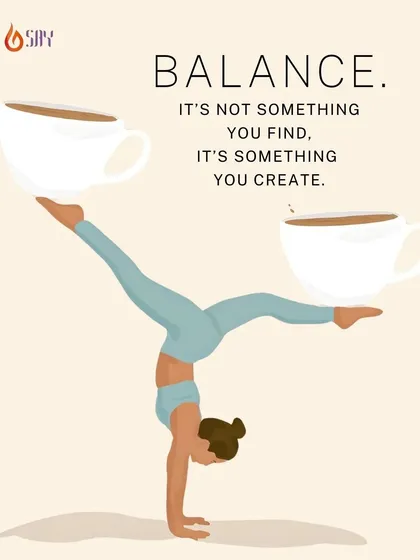 Balance isn't something you find, it's something you create. Just like this yoga pose, it requires strength, patience, and a calm mind.