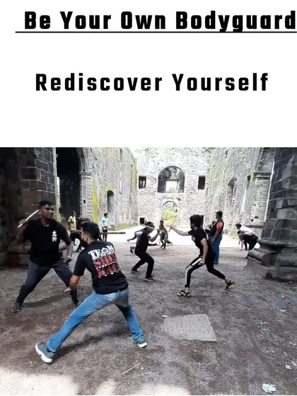 My core philosophy: Be Your Own Bodyguard. This photo was taken during a training session in some old ruins. It doesn't matter your age or fitness, if you have the will to learn, I will find a way to teach you.