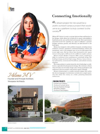 Vivospace Architects - Institutional & Public Architecture Awards and Industry Recognition photo 6