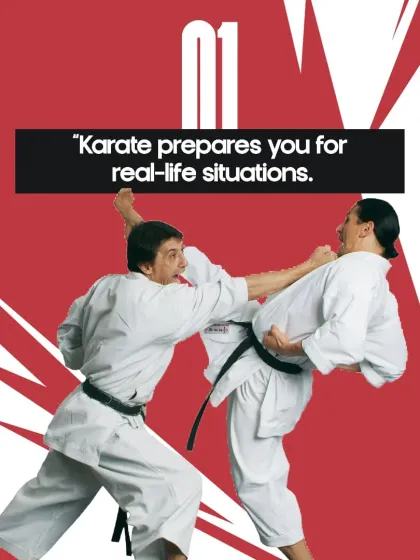 Karate prepares you for real-life situations. The techniques you learn are not just for sport; they are practical tools for self-protection when you need them most.