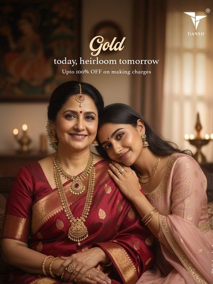 Gold today, heirloom tomorrow. I believe the most meaningful jewellery is what connects generations. This image captures the beautiful tradition of passing down treasures from mother to daughter.