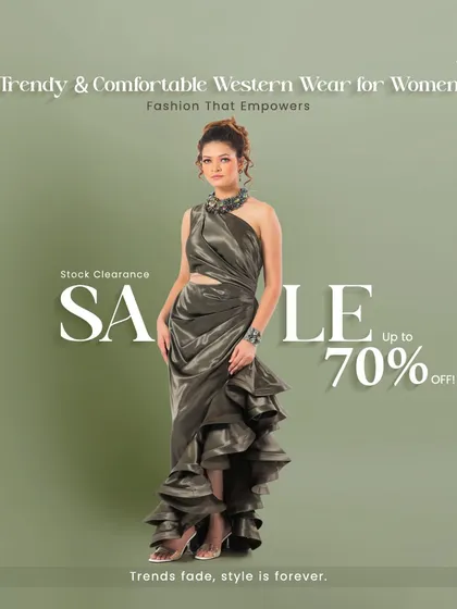 This metallic grey gown is all about texture and drama. With its one-shoulder design, cut-out waist, and cascading ruffles, it's a true statement piece for anyone looking to turn heads at a party.