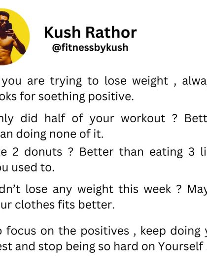 Focus on the positives. Only did half your workout? Better than none. Ate 2 donuts? Better than the 3 you used to eat. Stop being so hard on yourself and keep going.