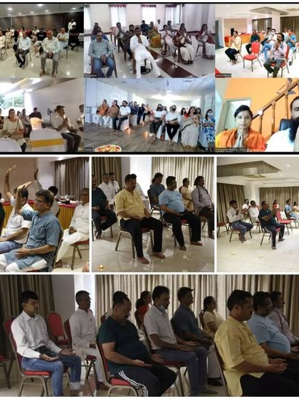 A collage from our Inner Awakening event, showing participants in various cities engaged in meditation and listening to the discourse. It highlights our ability to connect and guide many souls at once.