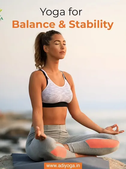Finding your center is key to a stable life. This image of a woman meditating by the sea represents the goal of our practice: to balance the mind and body and embrace our inner strength.