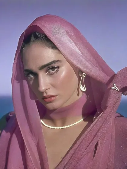 A dreamlike portrait of Kavya Trehan. The soft, diffused light and ethereal styling create a feeling of timelessness, like a memory from the future.