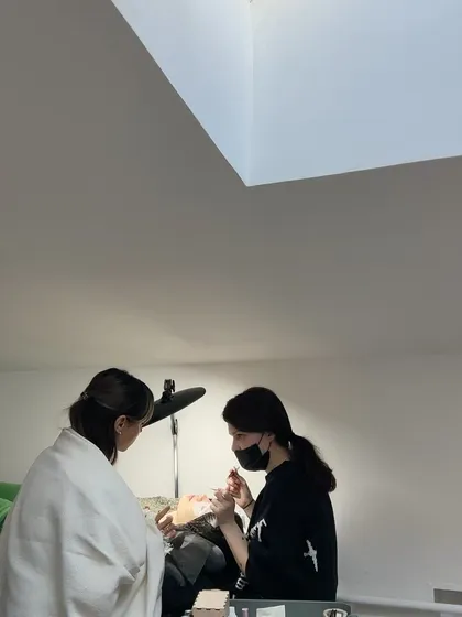 An instructor working with two students at once. Even in a group setting, we ensure everyone gets the attention and guidance they need to succeed.