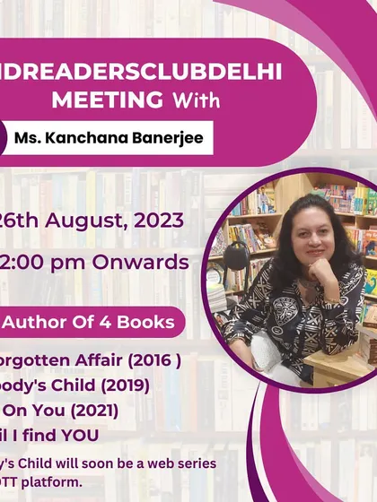 Our members are hooked on the brutal thriller "Until I Find You." We are looking forward to meeting the author, Kanchana Banerjee, for a thrilling discussion.