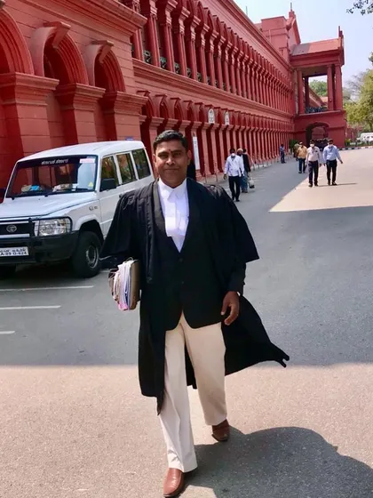 On my way to a court session. I handle all stages of a criminal case, from initial proceedings in the Magistrate Court to trials in the Sessions Court, ensuring consistent and dedicated representation.