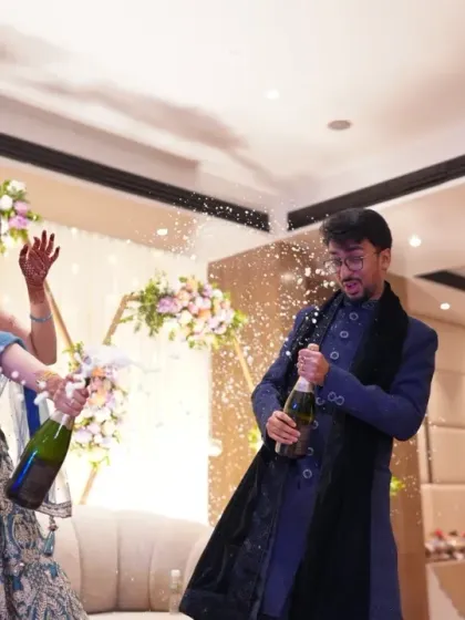 The pop of champagne, the explosion of joy. Capturing the peak energy of a celebration is my specialty. This is the moment where formality gives way to pure, unadulterated fun.