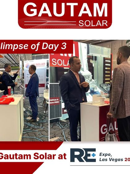 Discussing our advanced solar module technology with visitors at our booth during the RE+ Expo in Las Vegas. We value these opportunities to share our innovations with a global audience.