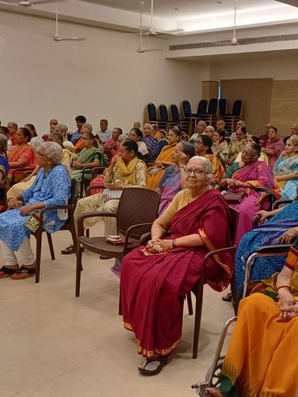 Stories know no age. It was a fulfilling dream to share tales at the Ziva senior retirement community in Chennai. The audience, rich with their own life stories, listened with a depth and wisdom that was truly moving.