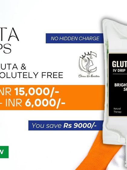 My most popular trial package for Gluta IV Drips. With this Independence Day offer, you can buy 2 sessions and get 1 free, saving significantly on the regular price.