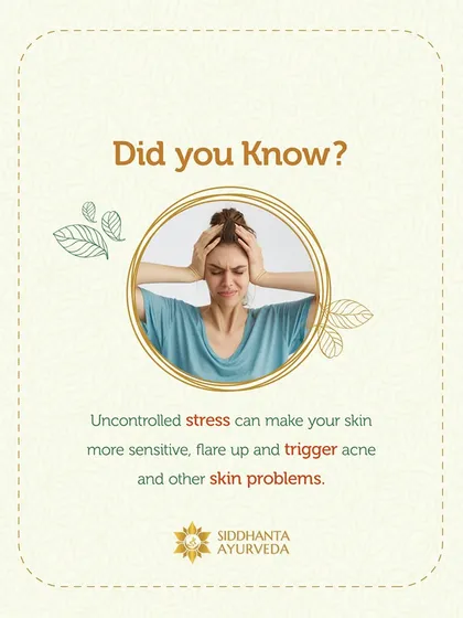 It is important to understand the mind-skin connection. Uncontrolled stress can make your skin more sensitive and trigger flare-ups of acne and other inflammatory skin problems.