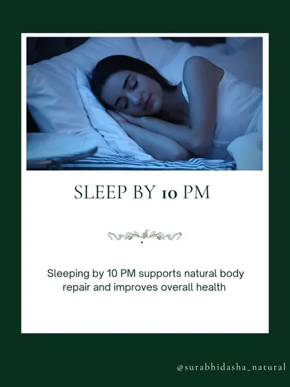 Your body's repair mode is most active between 10 PM and 2 AM. Sleeping early supports this natural process, leading to better skin, a healthier mind, and more energy.