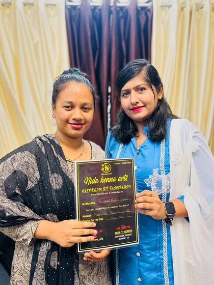 Another happy student on her certification day. I am so proud of the artist she has become during her time in my class.