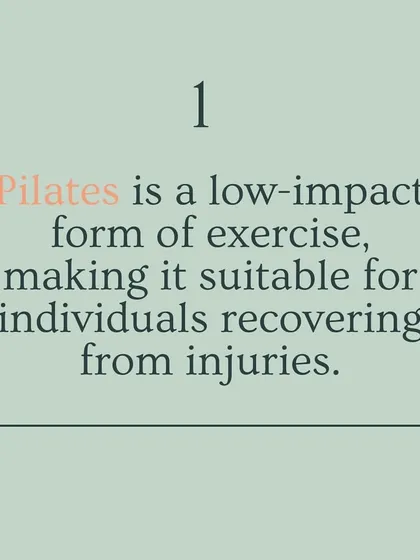 Pilates is a low-impact form of exercise, which makes it an ideal and safe choice for individuals recovering from injuries. It allows you to build strength without stressing your joints.