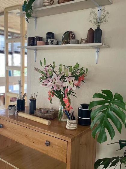 Our studio has grown so much. What started as an empty space is now filled with tools, clay, and the beautiful work of our community. It's a good problem to have.