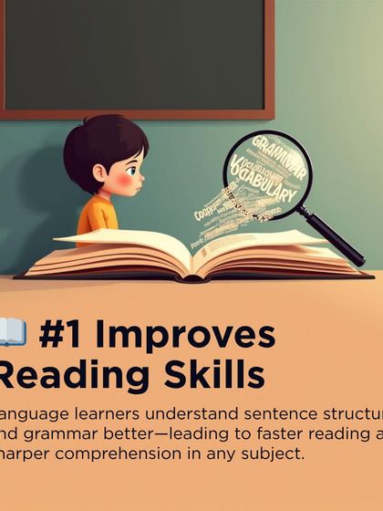 A key benefit of bilingualism is improved reading skills. Understanding grammar and sentence structure in another language leads to faster, sharper comprehension in any subject.