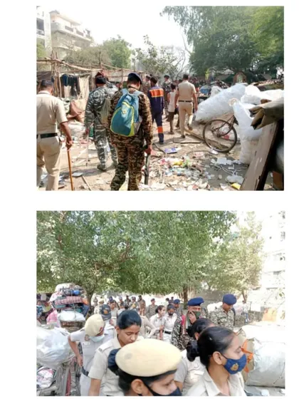 On site during an anti-encroachment drive. My presence ensures that the authorities follow the law and do not harass innocent people.