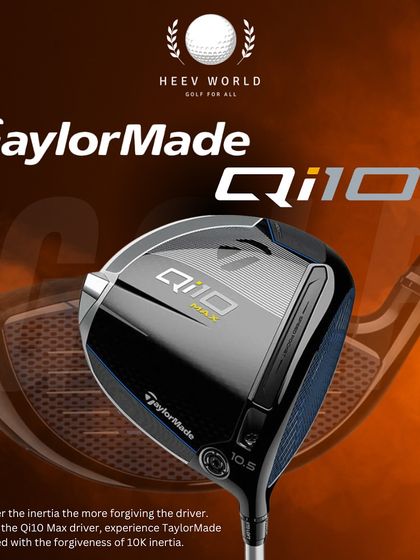 The TaylorMade Qi10 Max Driver offers the ultimate in forgiveness with its high inertia design, perfect for players seeking straighter ball flights.