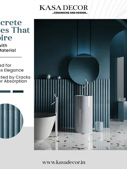 Our concrete flutes are made with ultra-high-performance concrete (UHPC), making them incredibly durable and resistant to cracks or water absorption. They are perfect for creating timeless, elegant walls in spaces like bathrooms.