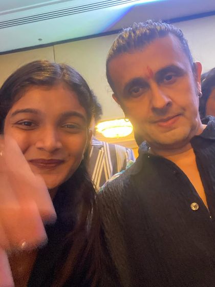 I still can't believe I was breathing the same air as Sonu Nigam sir. Meeting one of your idols is a moment you never forget.