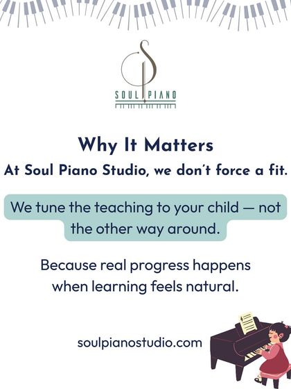 At Soul Piano Studio, we don't force a fit. We tune the teaching to your child, not the other way around, because real progress happens when learning feels natural.