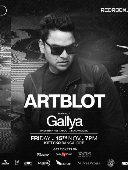 My feature on the poster for a Redroom Friday with Bulgarian DJ Gallya. These nights are all about bringing top international talent to Bangalore.