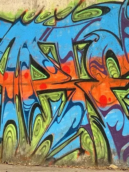 Me adding the finishing touches to a freestyle piece during a jam with the homies. This is where we push each other's styles and create something new on the spot.