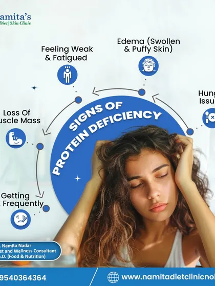 Feeling weak, fatigued, or getting sick often? These could be signs of protein deficiency. It's important to include adequate protein for muscle mass and immune function.