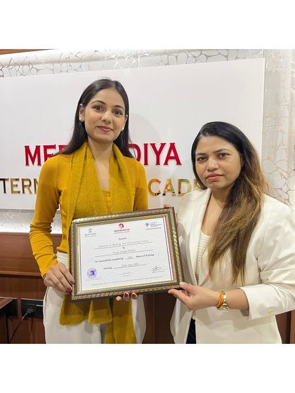 Another successful student completes her journey with us, holding a certificate that opens doors to a world of opportunities.