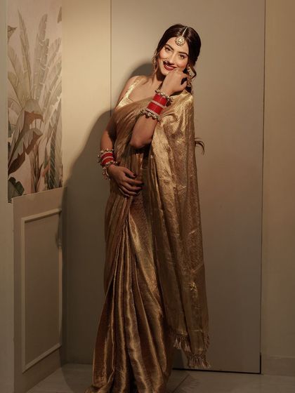 My sukoon (my peace). A candid shot from my Karwa Chauth look.