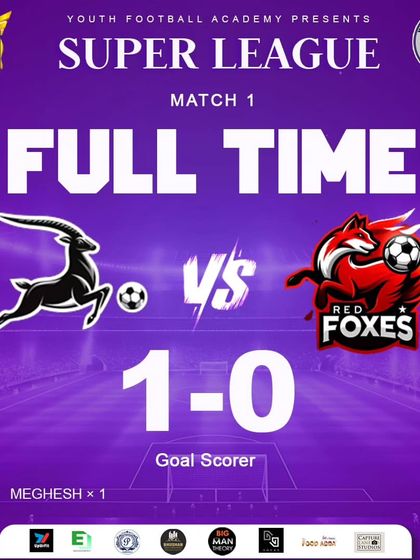 A tight 1-0 victory for the Black Antelopes.