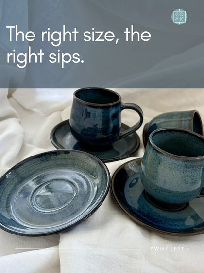 This small, curved cup and saucer set was a design I initially made for myself. It was later picked up by Lagavi for their collection, proving that personal projects can often find a wider audience.