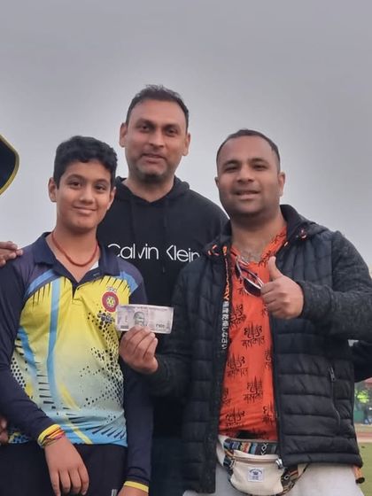 Rewarding a Man of the Match performance at our Delhi academy. Individual recognition is a great motivator for young players.