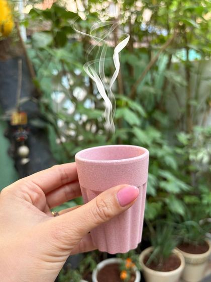 The Mad O Wot experience often starts with a chat over chai in the garden. It's about creating a connection and a comfortable space before we even pick up the scissors.
